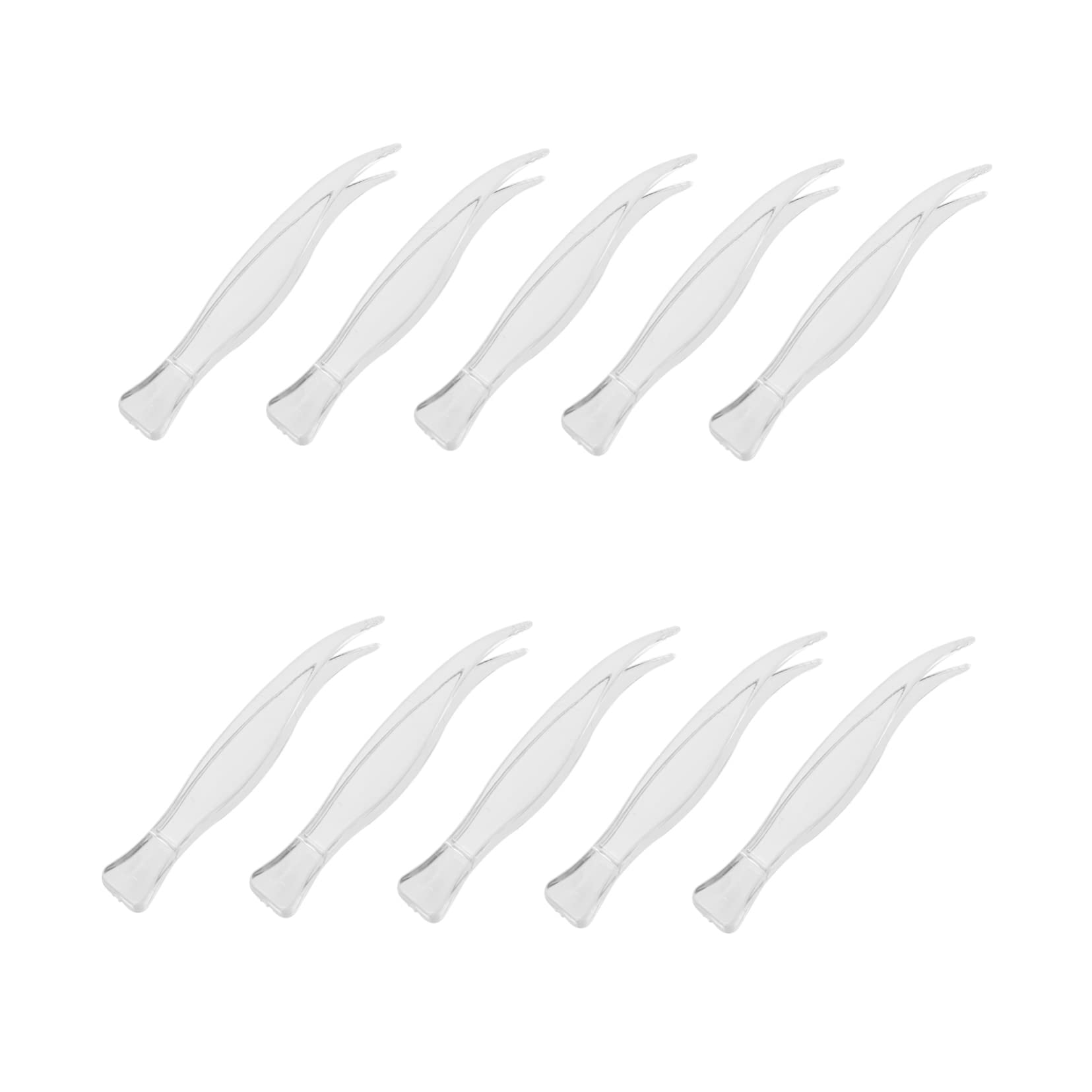 PRETYZOOM 25pcs Scale Tweezers Plastic Makeup Clips Hardened Non-slip Precision Tweezers for Daily Use
