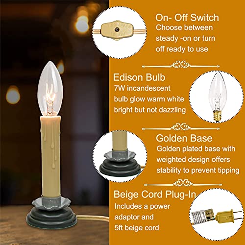 Goothy 7 Inch Electric Window Candles thumb #1