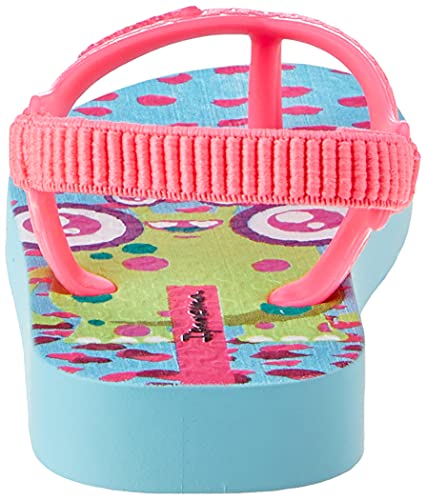 Chinelo de Dedo BABY Ipanema Baby, bebê-meninas, Azul/Rosa, 22