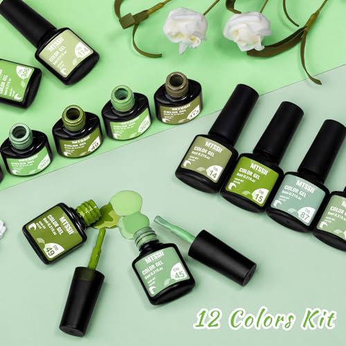 Set de 12 Esmaltes en Gel MTSSII Verde miniatura 6