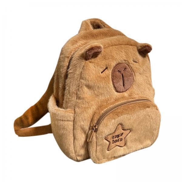 HEAVENGLOW 2xPlush Capybara Backpack Cute Rucksack Fashion Bookbag for College Boys Women|1 Capybara Backpack(2 Pack)|Clothing, Shoes & Accessories-picture-48