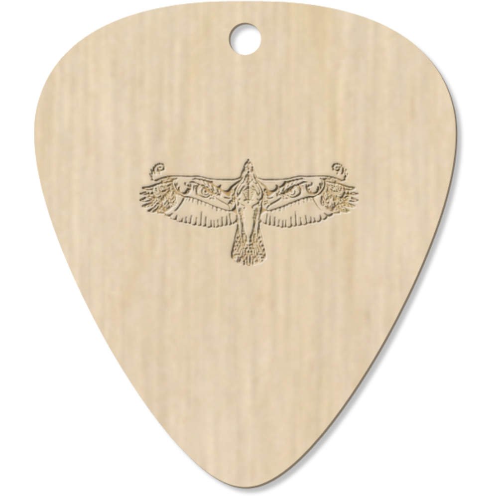 Azeeda 7 x 'Eagle With Eyes' Guitar Picks / Pendants (GP00001448)
