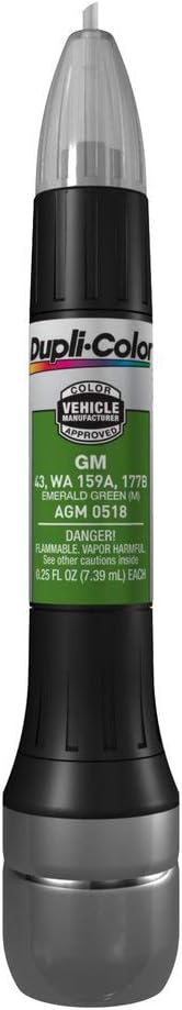 AGM0518 Metallic Emerald Green General Motors Exact-Match Scratch Fix All-in-1 Touch-Up Paint - 0.5 oz.
