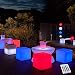 YESIE 16-Inch Cordless LED Cube Chair Light, New Removable and Easy Charging LED Module,Corlor Changing and Rechargeable LED Cube for Adult