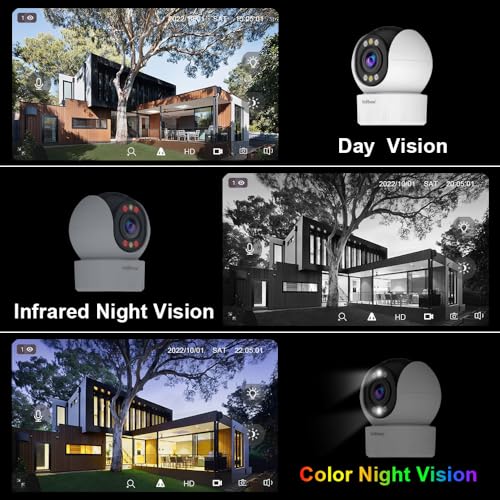 Image of Srihome SH046 4MP QHD 2560 * 1440p 5X Optical Zoom WiFi IP Camera WiFi Indoor Home Security CCTV Camera Pan & Tilt 2 Way Talk Color Night Vision Motion Detection Supports MicroSD Card Upto 128GB