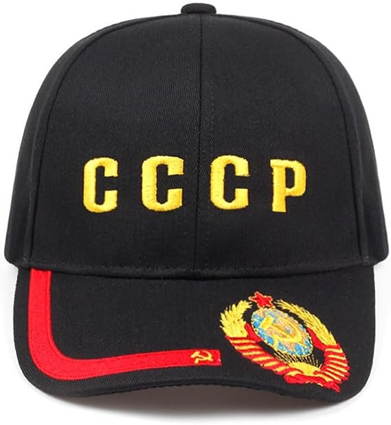 HiyyFloy Cccp Baseball Cap Soviet Cccp Embroidery Baseball Hat Cotton Russian Hat Snapback Cap for Men Women Outdoor Visor Hat