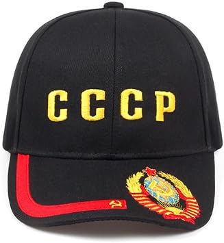 HiyyFloy Cccp Baseball Cap Soviet Cccp Embroidery Baseball Hat Cotton Russian Hat Snapback Cap for Men Women Outdoor Visor Hat