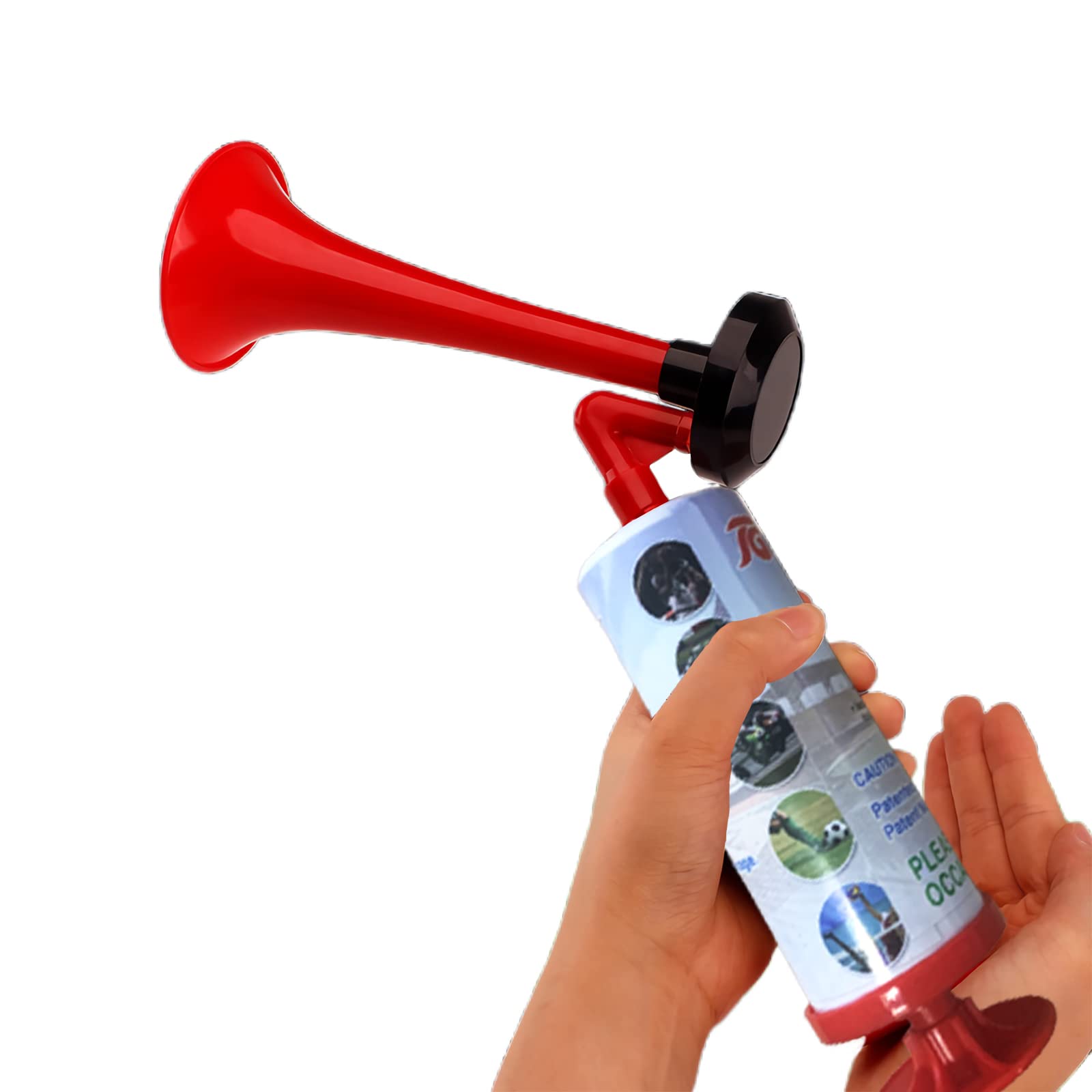 Hand Held Air Horn Stable Performance Hand Held Noise Maker Reusable Hand Push Horn for Car Marine Boat Sports Events Camping