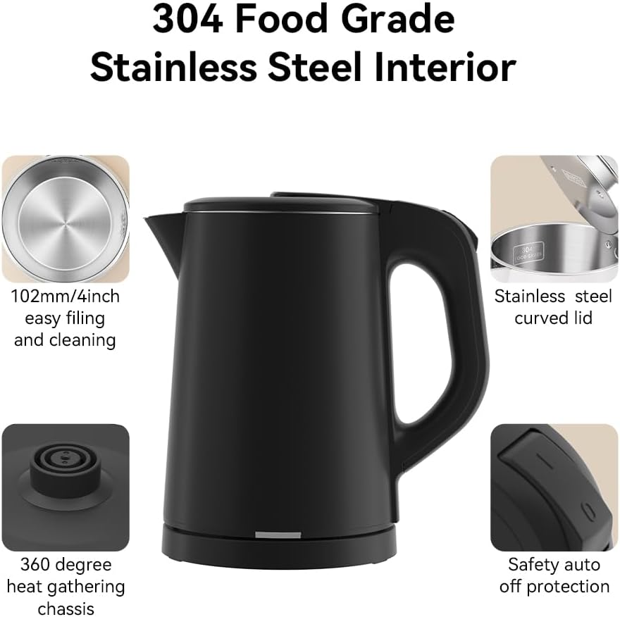 0.8L Small Travel Electric Kettle Portable Little Hot Water Boiler