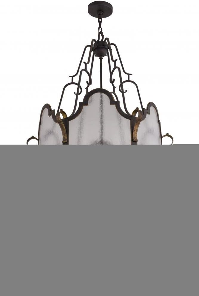 Meyda Tiffany 157792 European Influence 12 Light Pendant from Dubrek Collection Dark Finish, 33.00 inches, Oil Rubbed Bronze