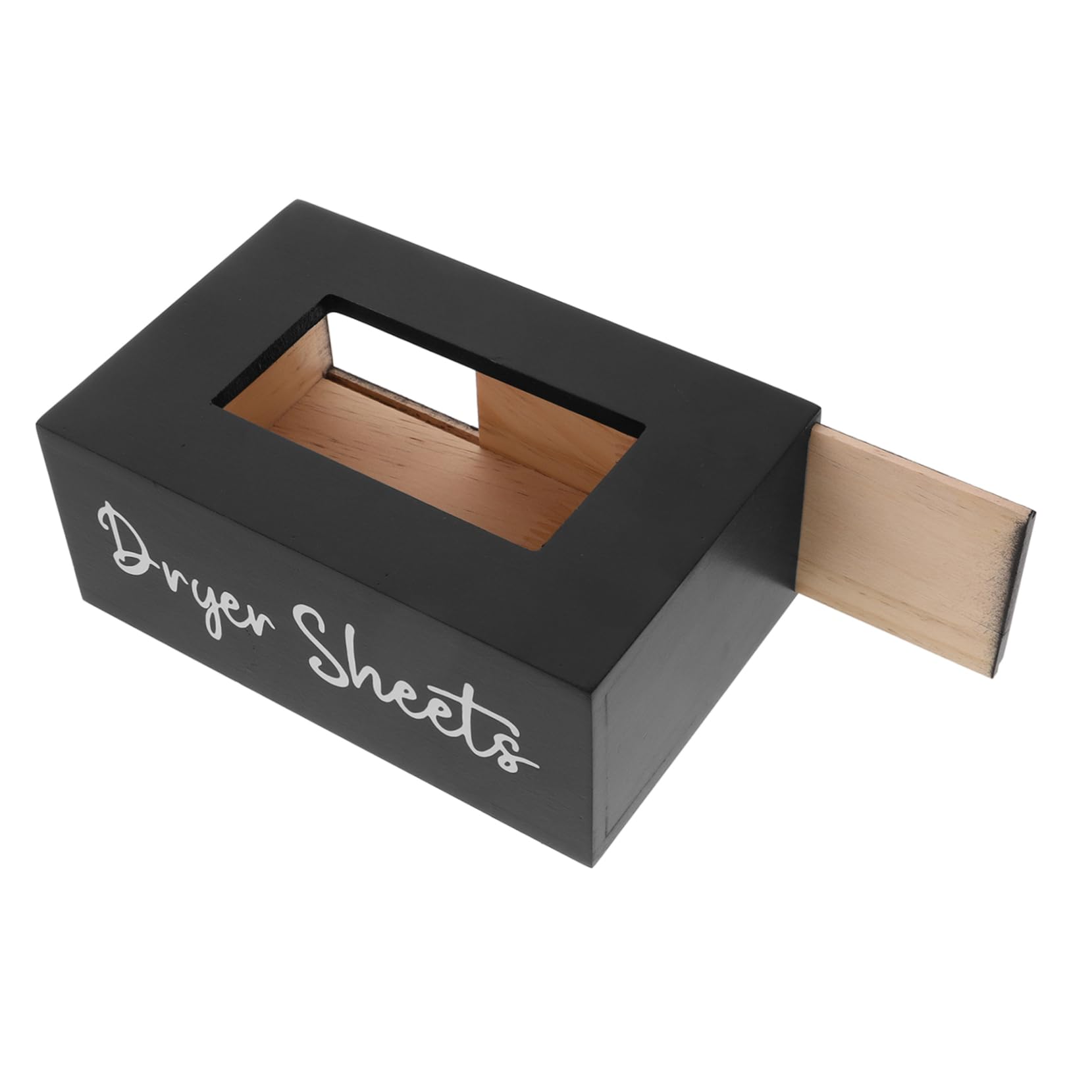 HEALLILY Wooden Desktop Tissue Box Cover Rectangular Napkin Storage Holder for Home Office Dressing Table