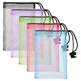 10 Pcs Small Mesh Bags Drawstring Black Mesh Bags Laundry Bag Large Nylon Meshes Gift Dishwasher Bag with Sliding Small Travel Stuff Drawstring Net for Travel Goods Storage, 6x4 Inch
