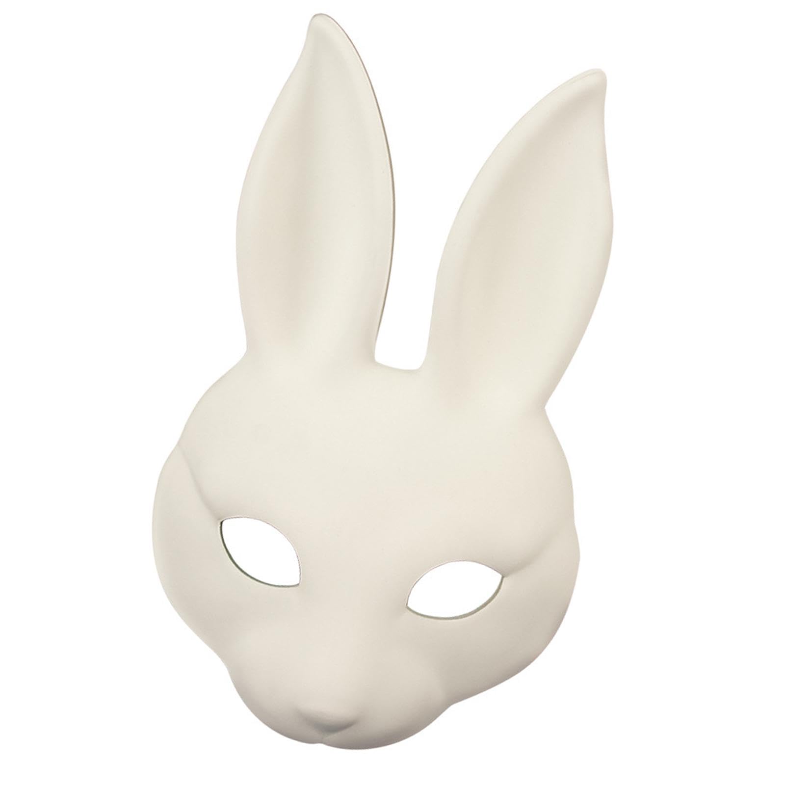 NIVAA Halloween Rabbit Mask Everyday Masquerade Mask Birthday Parties Favour White-image-44