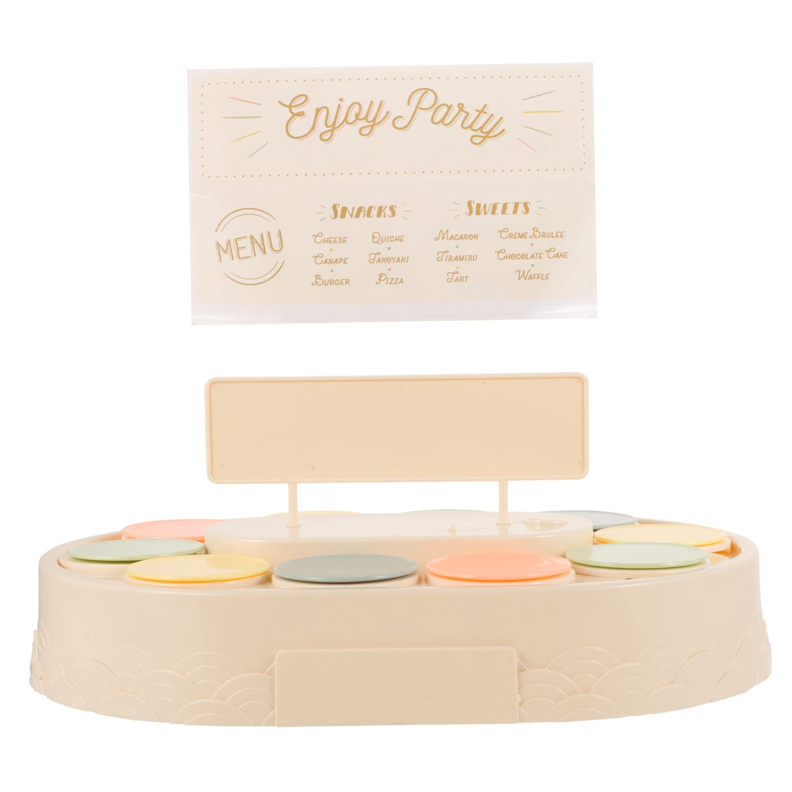 BRIGHTFUFU Automatic Rotating Dessert Display Stand Elegant Cake Stand for Weddings Parties Events Multi Functional Showcase for Cupcakes Macarons Treats Rotating Cake Stand