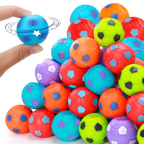 80PCS Fidget Spinner Soccer Ball Sports Party Favors Bulk for Kids 4-8 8-12
