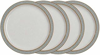 Elements 4 Piece Medium Plate Set, Grey