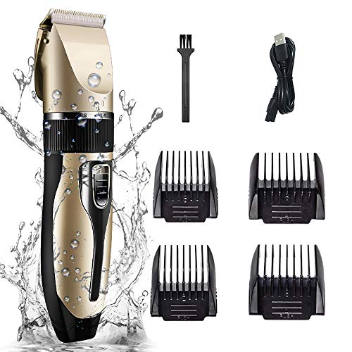 Professional Hair Clippers, Rechargeable Hair Clippers Set, Low Noise Haircut Trimmer Waterproof Professional