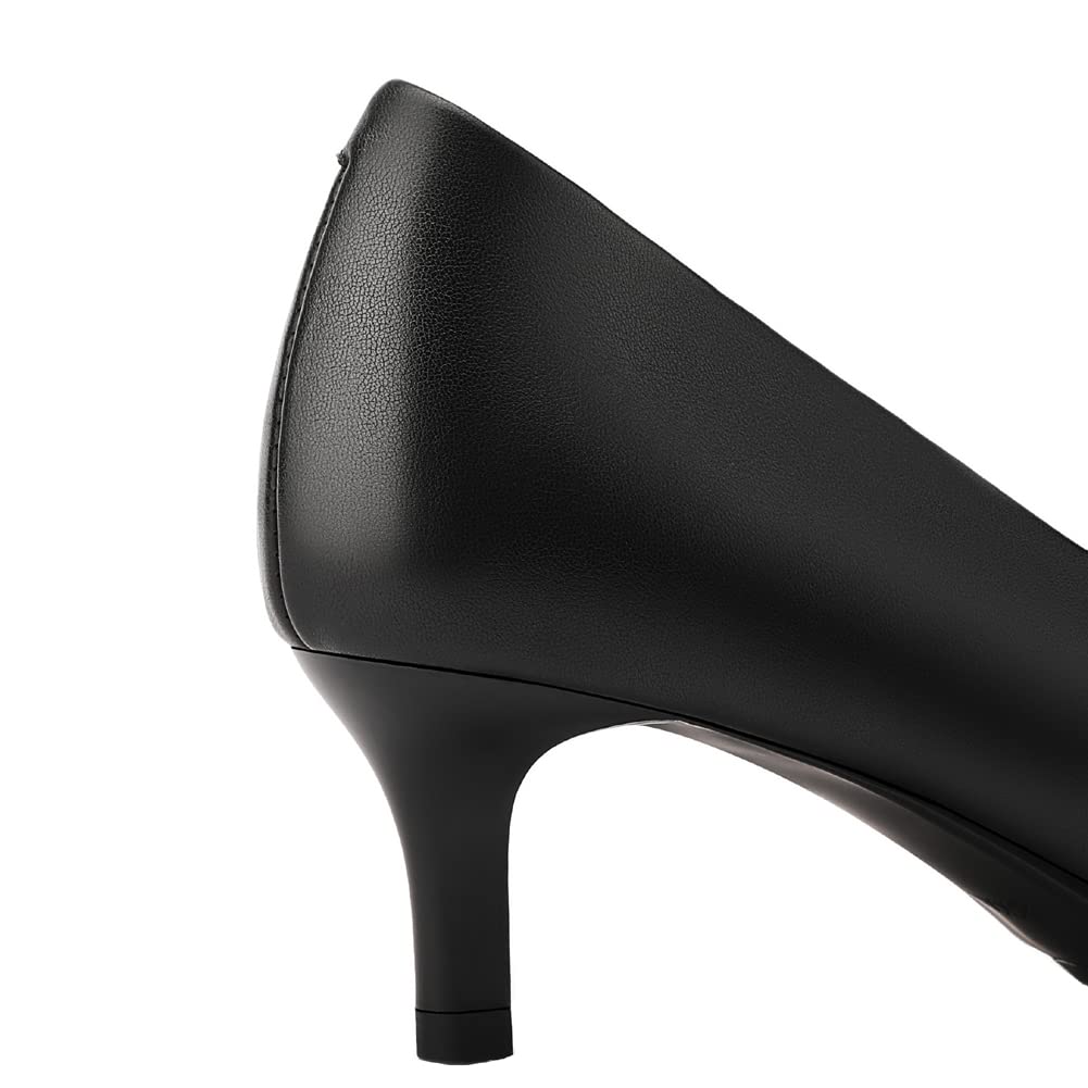 Donna Vera Pelle 5CM/7CM/9CM Tacchi a Spillo Elegante Decolletè Scarpe a Punta Scarpe da Ufficio