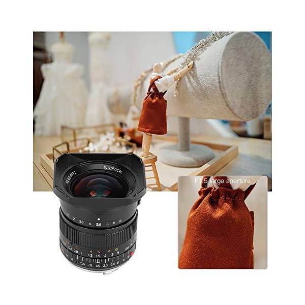 VBESTLIFE Full Fame Objektiv Aluminium 21mm F1.5 Vollformat Super Weitwinkelobjektiv, für Leica M-M M240 M3 M6 M7 M8 M9… – Bild 6