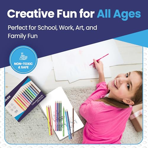Evita roturas con EziGlide Lápiz para colorear de papelería a granel 6