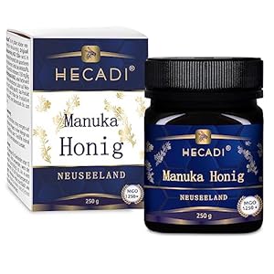 Manuka Honig MGO 1250+ Hecadi I Original aus Neuseeland I mit zertifiziertem und Garantiertem Inhalt von MGO I 250 g