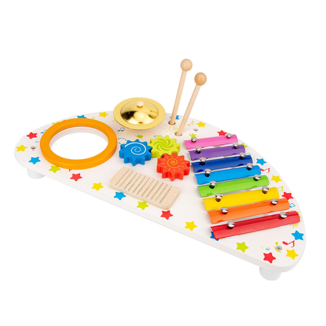 UPKOCH Strumenti Musicali Giocattolo Per Ragazzo Ragazza Ragazza Piccoli in Legno Giocattoli Percussione Manuali Educativi Per Sviluppo Del Senso Del Ritmo