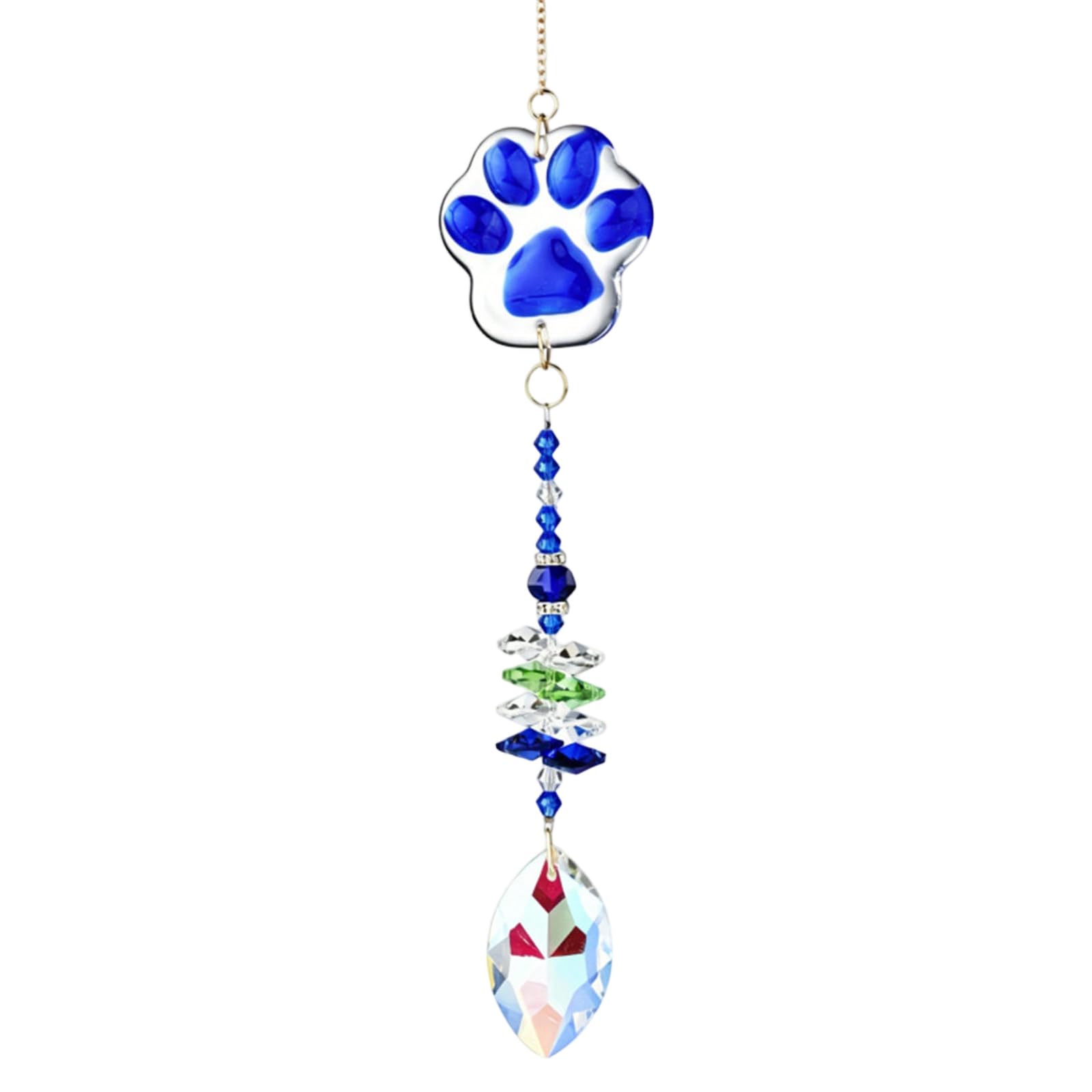 TFAOYS Pet Memorial Suncatchers Dog Memorial Gifts, Loss of Pet Memorials Keepsakes Dog Bereavement Gifts Crystal Suncatchers for Window Hanging Paw Remembrance