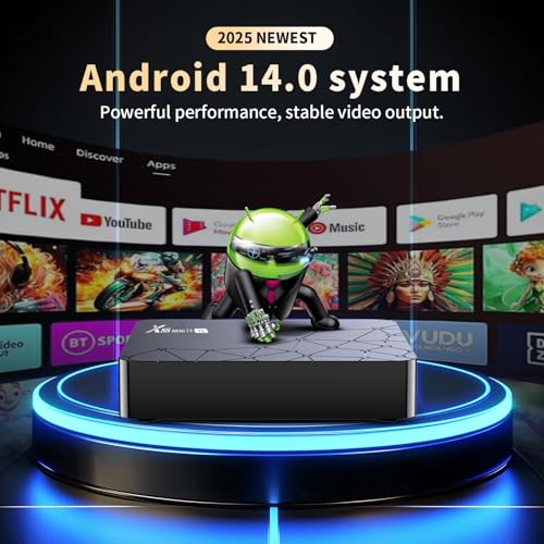 Android TV-box, 14,2 GB RAM, 16 GB ROM, TV-box 4K HDR10 RK3518 Quad-Core, 100M Ethernet WiFi 6/Bluetooth 5.2, spraakbesturing in het Spaans, tv-box, Android - Afbeelding 4