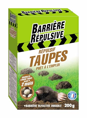 BARRIERE REPULSIVE REPTAUP200N - Repellente per Talpe, Granulato Pronto all'Uso, 200 g, Non applicabile