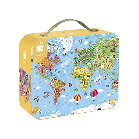 Janod - Puzle Infantil Gigante Mundo de 300 Piezas Cover