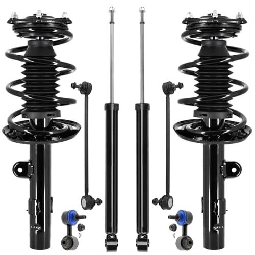 Image of Detroit Axle - 1.5L 8pc Struts Kit for 2018 2019 2020 2021 2022 Honda Accord, 2 Front Struts with Coil Spring 2 Rear Shock Absorbers 4 Front and Rear Sway Bars Replacement Suspension Kit