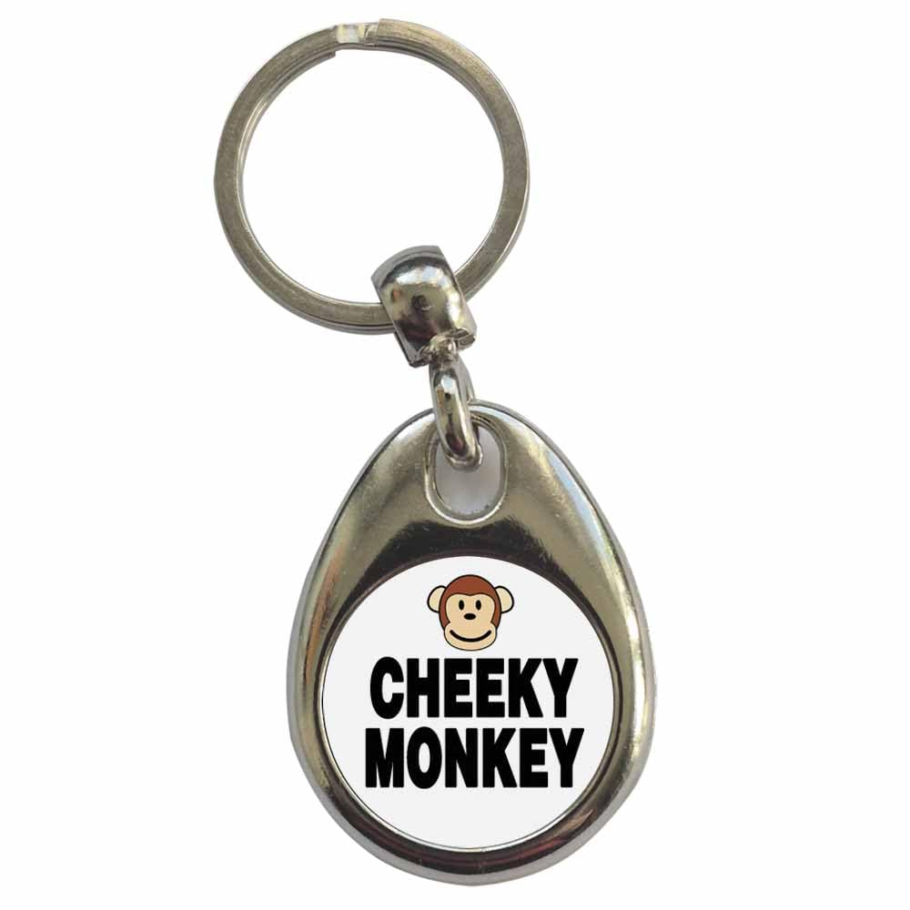 Ozorath Cheeky Monkey Keyring Keychain with Split Ring Attachment and Metal Key Fob