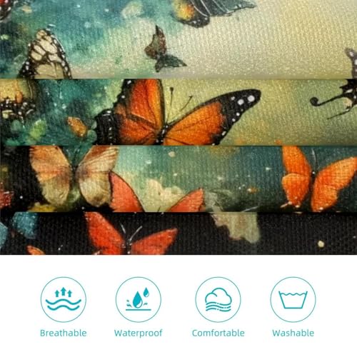 Tablier de cuisine imprimé papillon taille unique pour éviter les taches