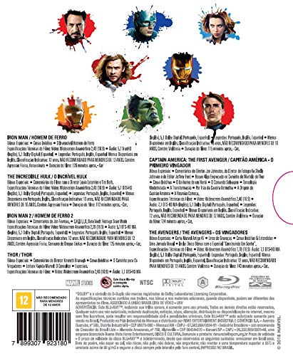 Marvel Studios Universo Cinematográfico Fase 1 Bd