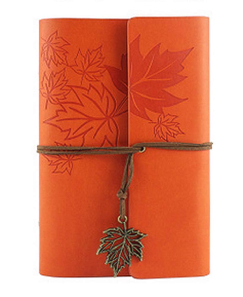 Leather Writing Journal Notebook, 5 Inches Classic Spiral Bound Notebook Refillable Diary Sketchbook Gifts with Unlined Travel Journals to Write in for Girls and Boys