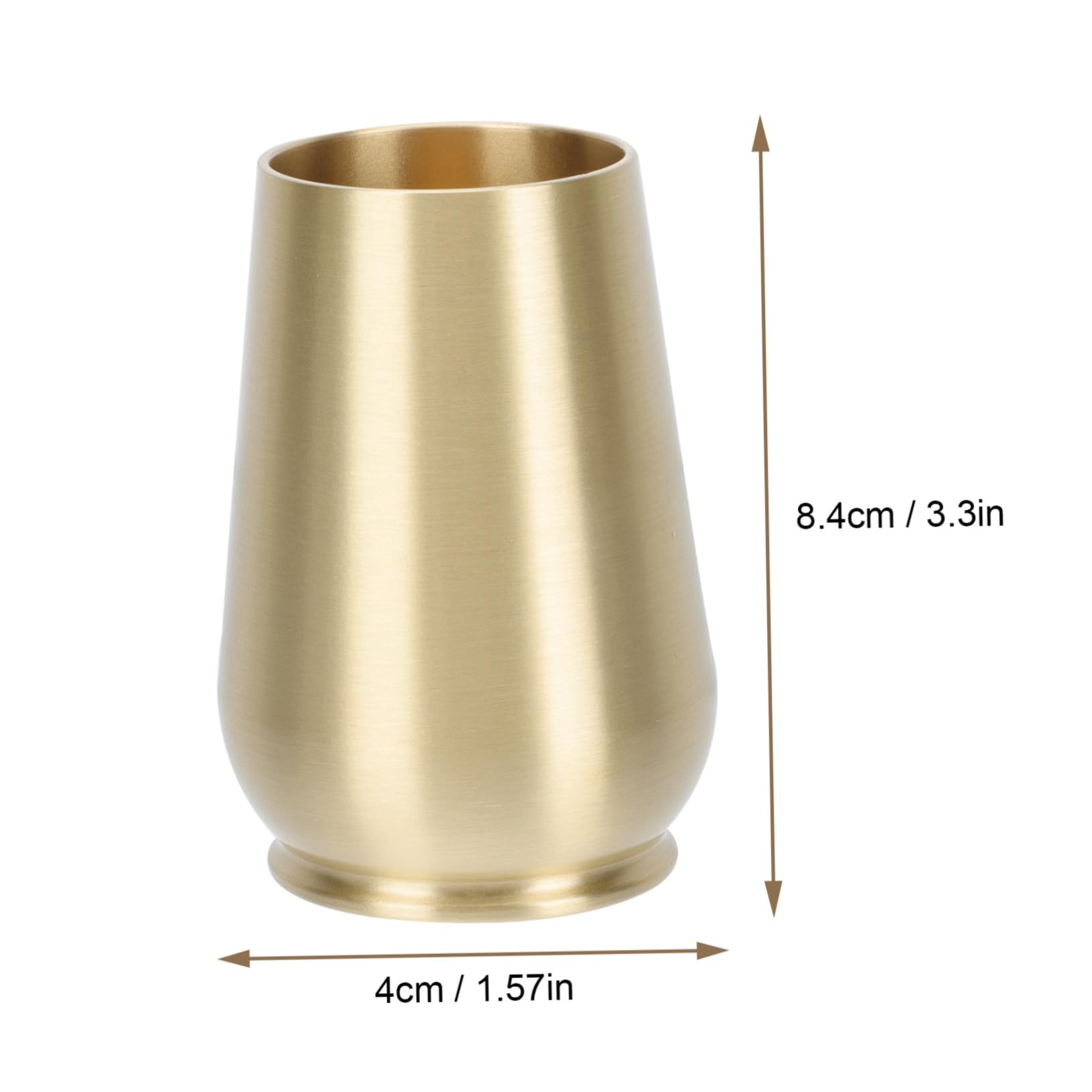 OSOLADY 1pc Retro Copper Teacup Storage Container Practical Accessory for Tea Ceremony for Home Decoration and for Tea Copper Material Elegant Design