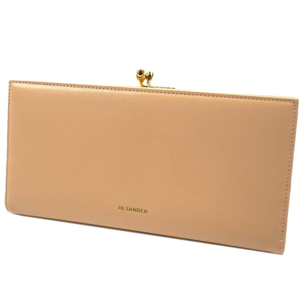 JIL SANDER ベージュ 長財布 Amazon | [ジルサンダー] 長財布 小銭入れ付き がま口 レディース ユニ