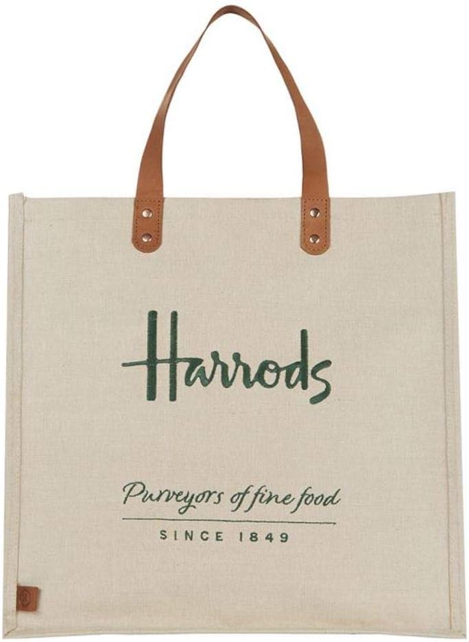 Embroidered Jute Shopper Bag