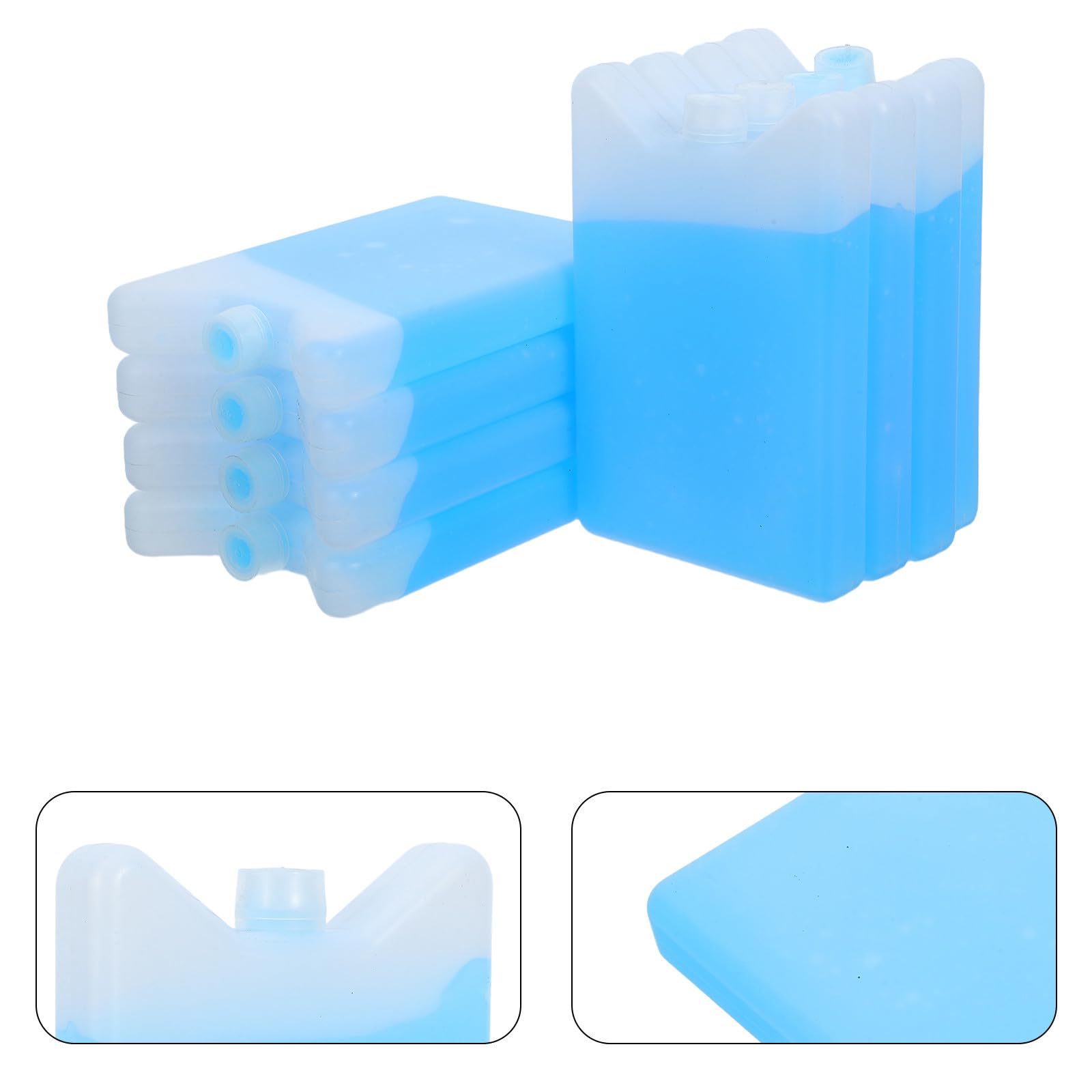 POPETPOP Set da 8 Pezzi di Contenitori Termici per Alimenti Freddi Riutilizzabili in Hdpe per Bento Box e Aria Condizionata, capacità 200ml per Vacanze Estive e Viaggi