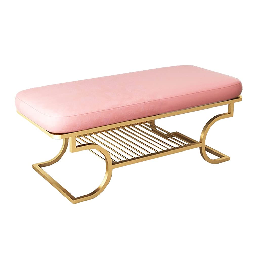SXZenSpace Storage stools bench Nordic Iron Art Shoe Changing Stool Simple Household Cabinet Shelf Sit On The At Entrance To Try