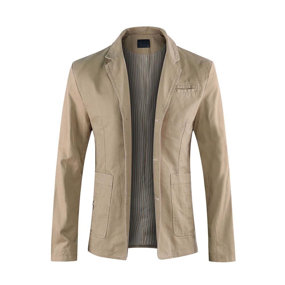 Allthemen Blouson Homme Veste Jacket Slim Blazer Veston Casual