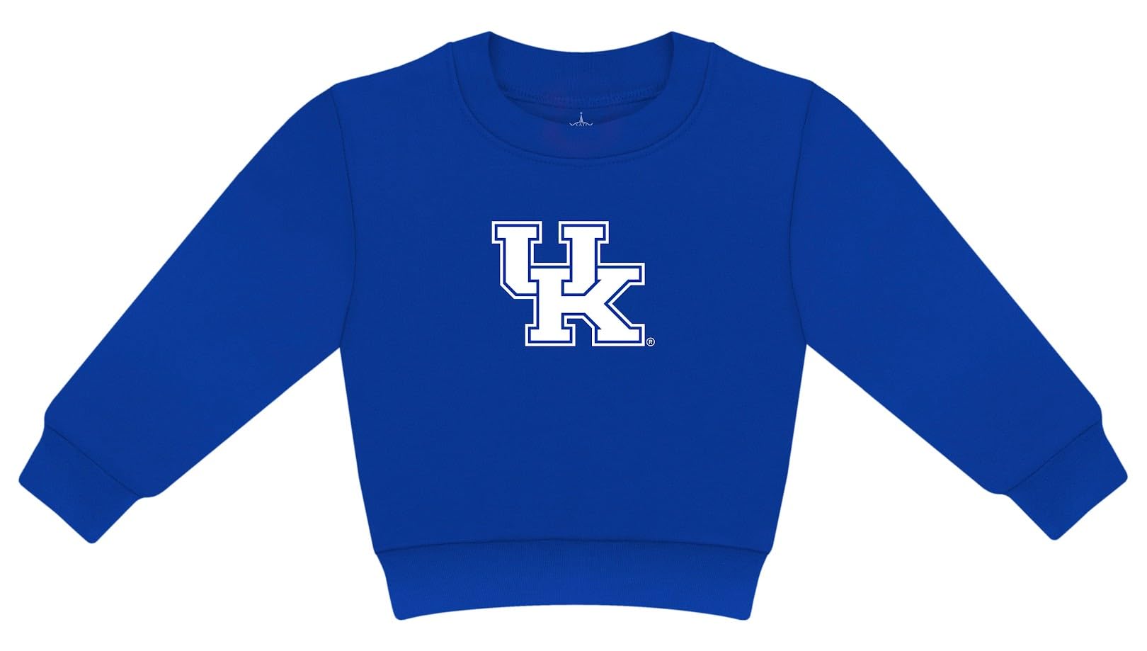 Creative Knitwear Kentucky Wildcats Toddler Unisex Royal Solid Long Sleeve Crew Neck Sweatshirt Screen Print Logo - Size 3T