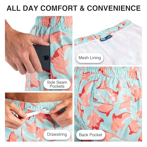 Image of Kanu Surf Men's Big Viper Extended Size Stripe Swim Trunk