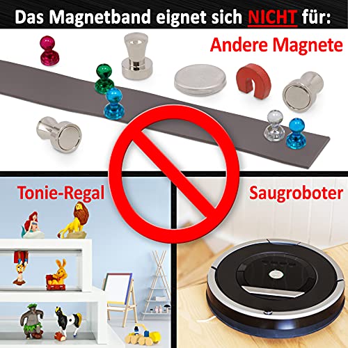 Reorda® Magnetband A B (EXTRA STARKER 3M KLEBER) Selbstklebender Magnetstreifen für Fliegengitter & Moskitonetze für beste gegenseitige Anziehung - Magnetband selbstklebend