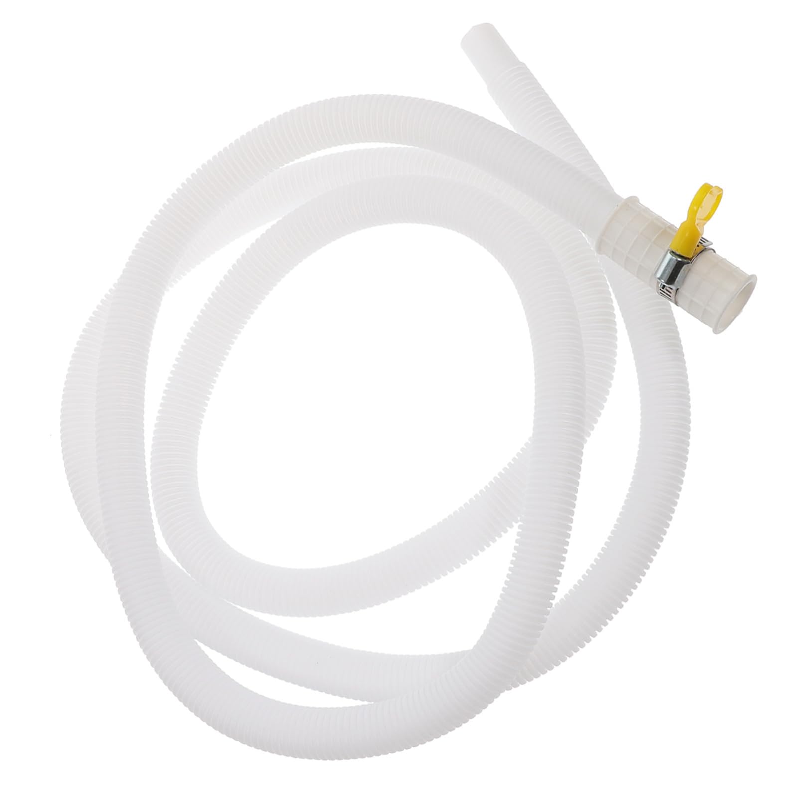 SHINEOFI 4 piezas Tubería Flexible para Desagüe de Aire Acondicionado y Lavadora Semi Automática Manguera Resistente con Abrazadera de Inoxidable Extensión de Metros para Drenaje