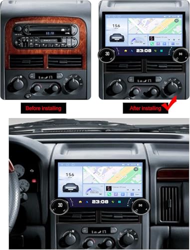 Radio 2 DIN Android 14 para Grand Cherokee 1996-2005 con Carplay 2
