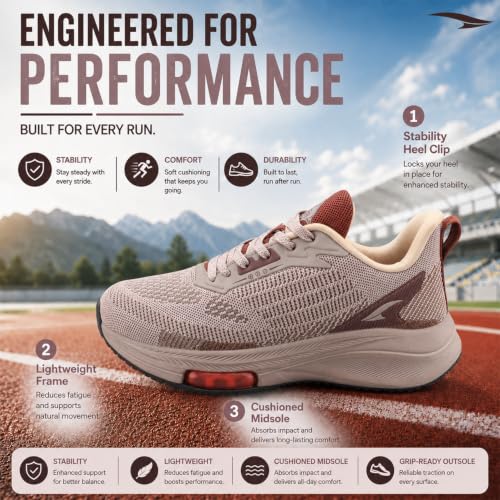 Image of ASIAN Titan-16 Men's Running Shoes | Lightweight Knit Mesh Upper | Breathable Airflow Design | EVA Grip Sole Comfortable Daily Use
