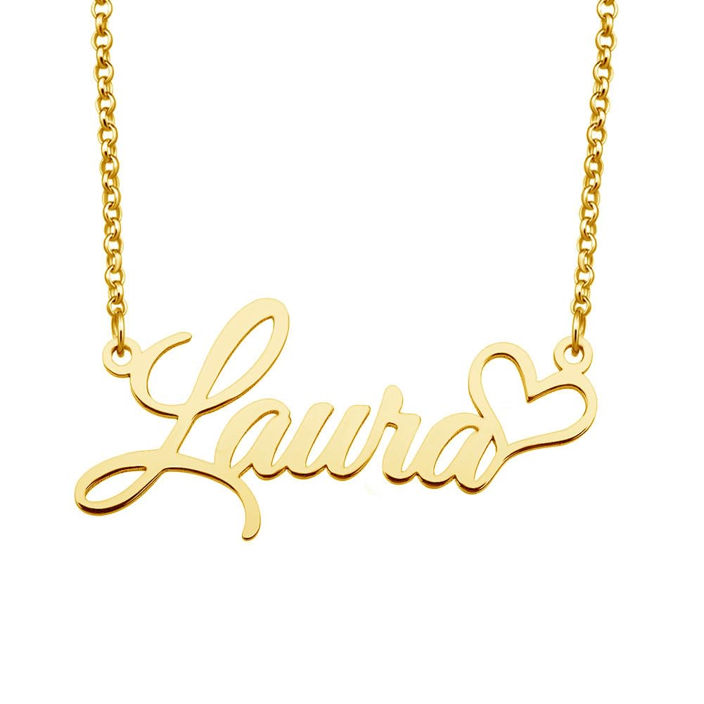 charmed amazing Custom Name Necklace 18K Gold Plated Personalized Gift Nameplate Customized Jewelry Gift for Women Girls