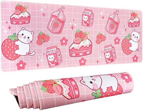Kawaii Gaming Mouse Pad for Desk, Extended Large