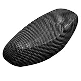 Motorcycle Seat Cover 3D Honeycomb Sunscreen Heat Insulation Seat Spacer Mesh Fabric Breathable...